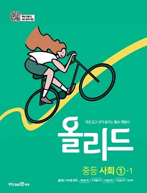 올리드 중등 사회 1-1 2021 교재 표지