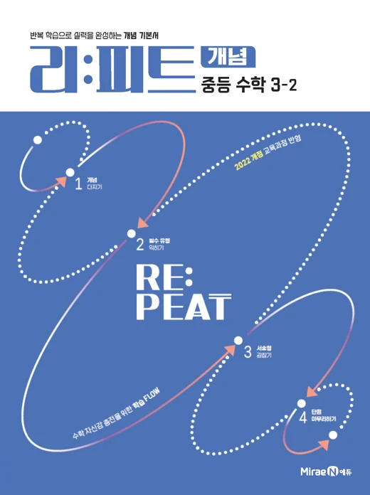 리피트 개념 중등 수학 3-2 2026 교재 표지