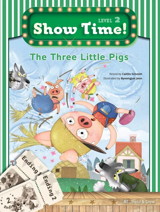 Show Time! Level 2 The Three Little Pigs (SET) 2017 교재 표지