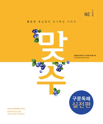 맞수 구문독해 실전편 (2017) 2017 교재 표지