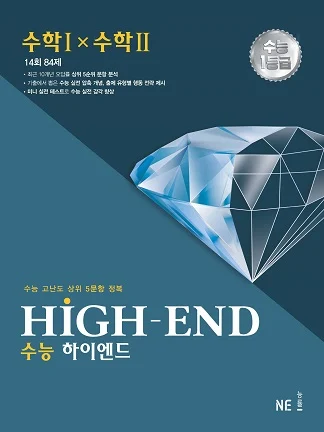 HIGH-END(수능 하이엔드)_수학Ⅰ×수학Ⅱ 2022 교재 표지