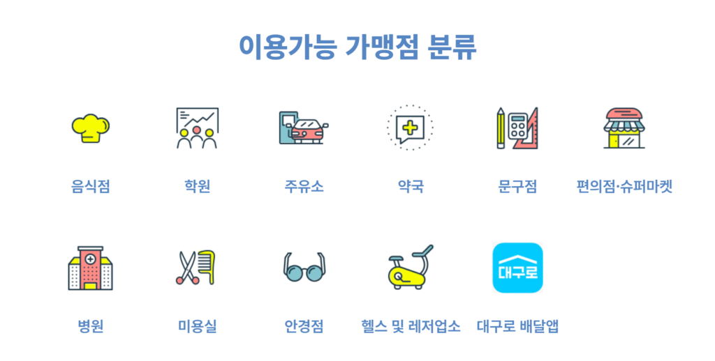 대구로페이-사용처-안내