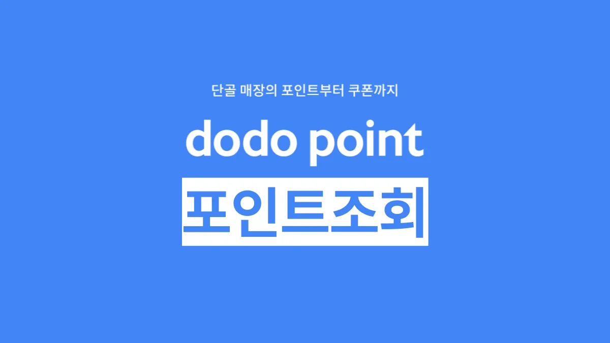 도도포인트-조회-배너