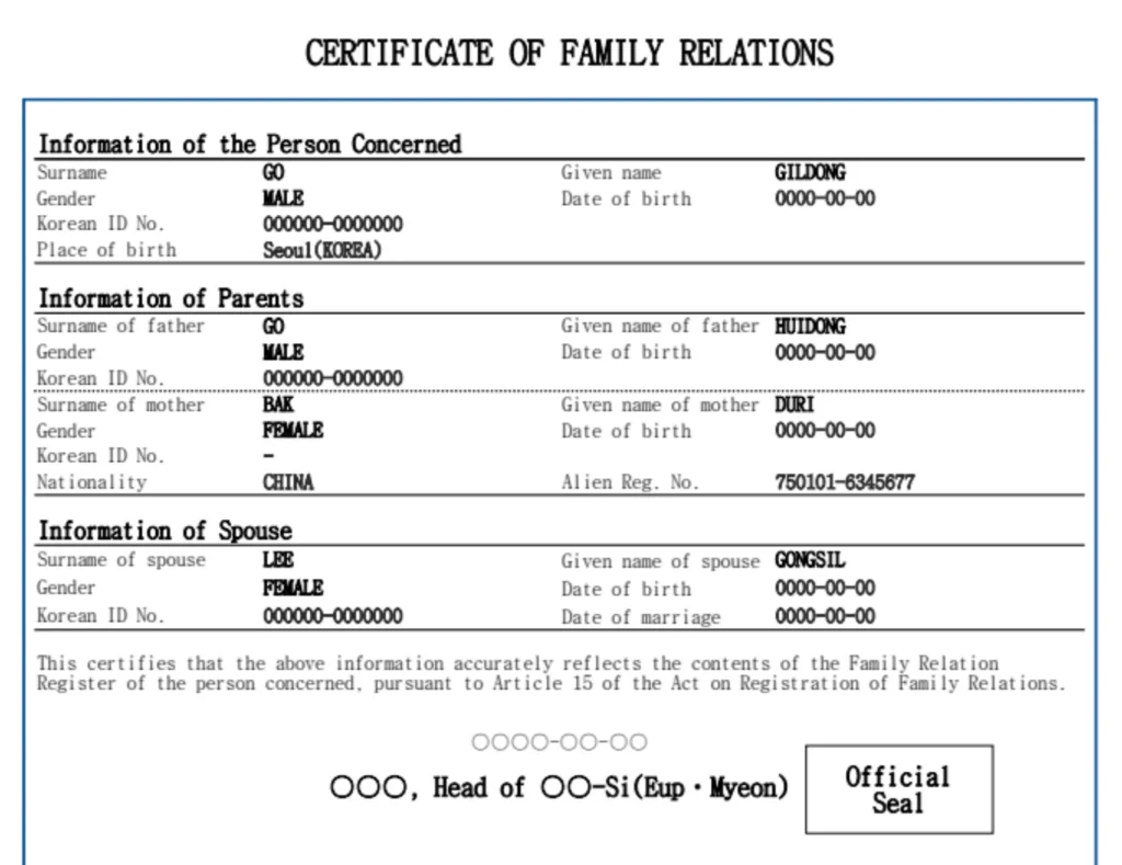 영문-가족관계등록증-발급-얘시