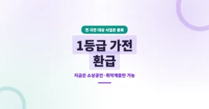 1등급 가전 환급 신청, 지원금은 소상공인, 취약계층만 받을 수 있습니다.