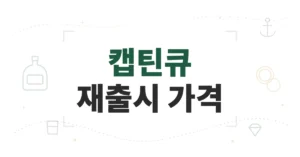 캡틴큐 재출시, 단품 9,900원·보물상자 19,800원 가격과 편의점 판매처·출시일 정리